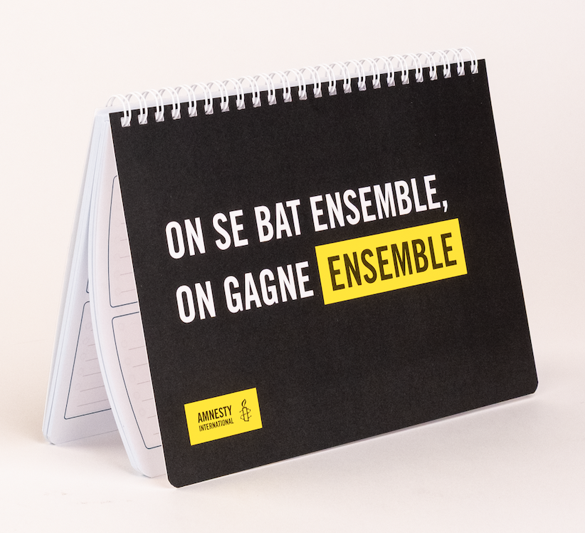 Hebdo planner Amnesty